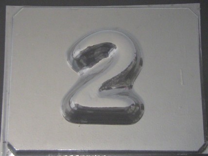 8002 Number Two 2 Large Chocolate or Hard Candy Mold